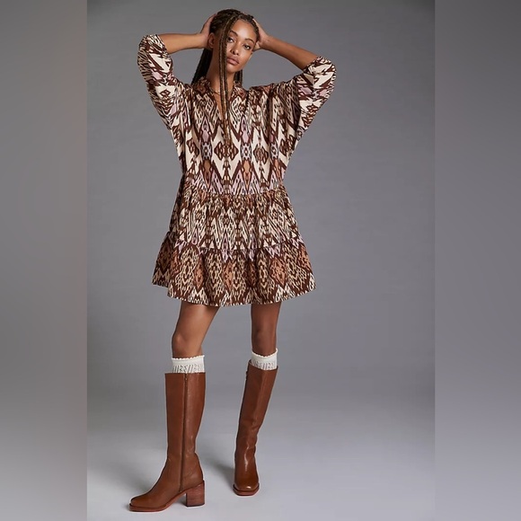 Anthropologie Dresses & Skirts - Anthropologie NEW Conditions Apply‎ Mini Flowy Dress Size Large